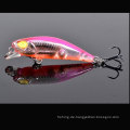Minnow Bait 42mm 2,8g Angelköder mit beweglichen Stahlkugeln Lebensechte 3D Fischaugen